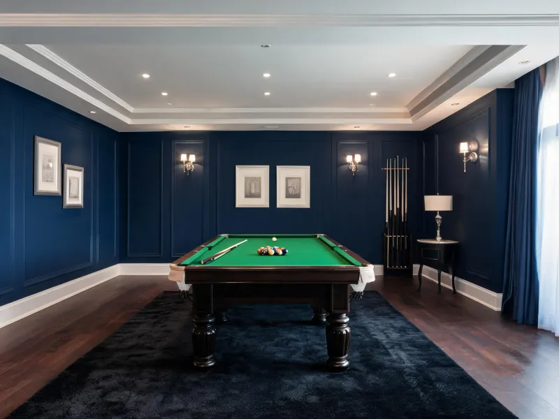 Residential billiards installation