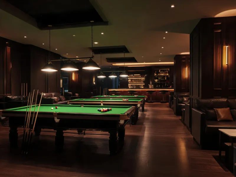 Billiard club tables